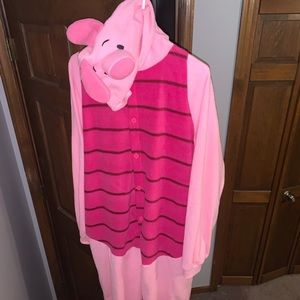 Adult size piglet onesie